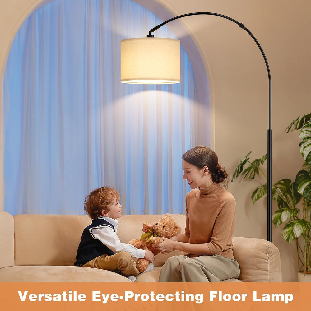 Ambimall 70" Dimmable Arc Floor Lamp with Remote, Color Temp Adjustable