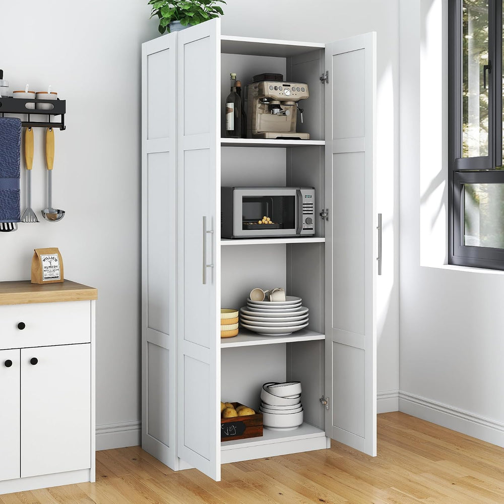 LUMISOL Modern Kitchen Pantry Cabinet with 2 Doors, Buffet Cupboards Sideboar...