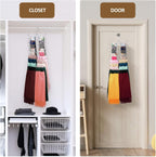 ZEDODIER Scarf Organizer Scarf Hanger for Closet, 2 Pack Rotatable Sturdy Hijab Holder Holds 40 Scarves, Space Saving Closet Organizers and Storage, Silver