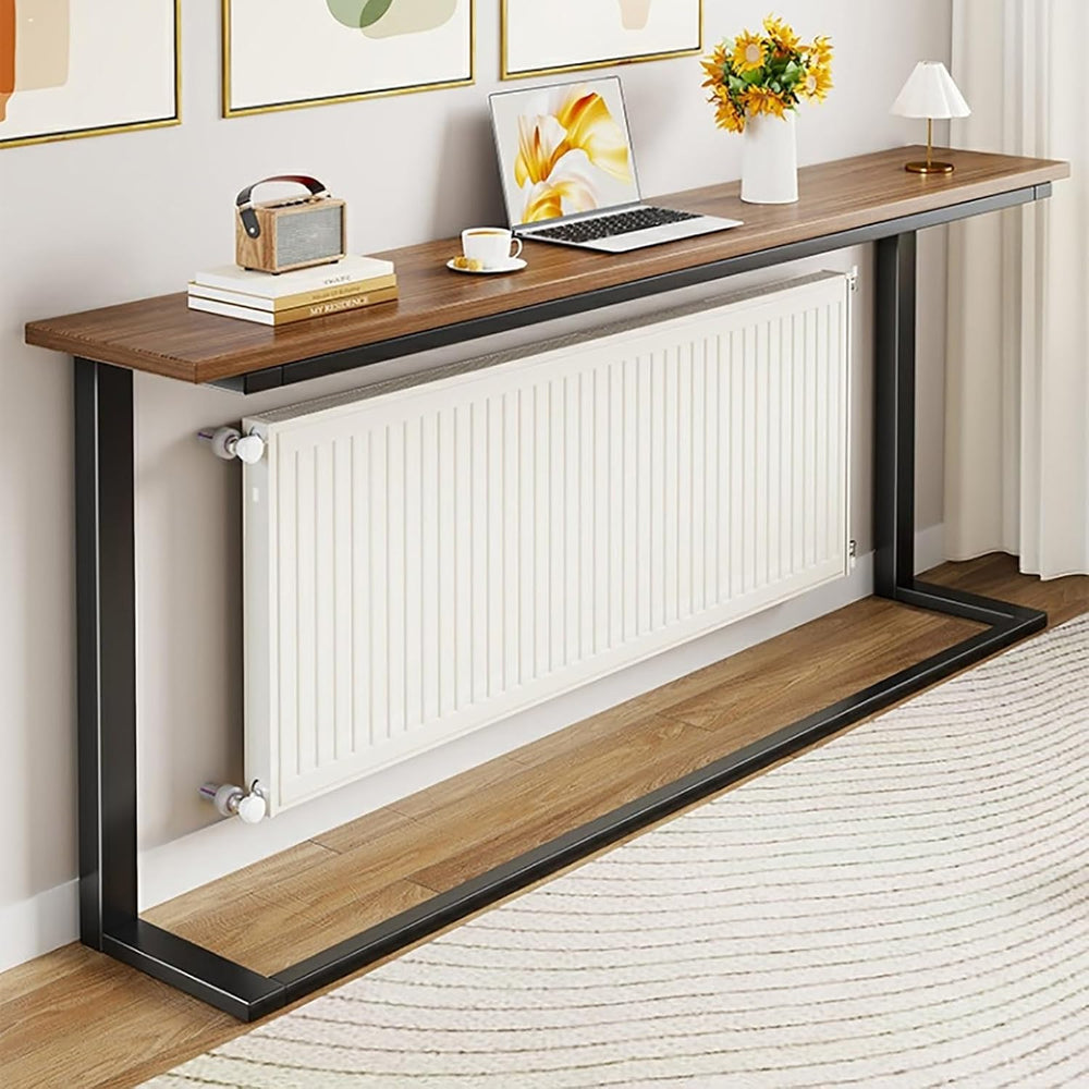Over Radiator Shelf, Long Radiator Side Table, Sofa Table Behind Couch for Ho...