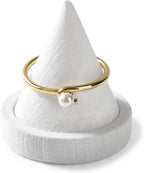 Solid Wood Bracelet Holder Bangle Bracelet Watch Holder Bracelet Jewelry Display Stand Bracelet Display Stand for Vendors Exhibit/Trade Shows/Retail Stores (linen White)