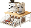 Coffee Pod Drawer Holder,Coffee Machine Storage Rack,Home Kitchen Counter Coffee Bar Organizer,Storage Basket Drawer (White)