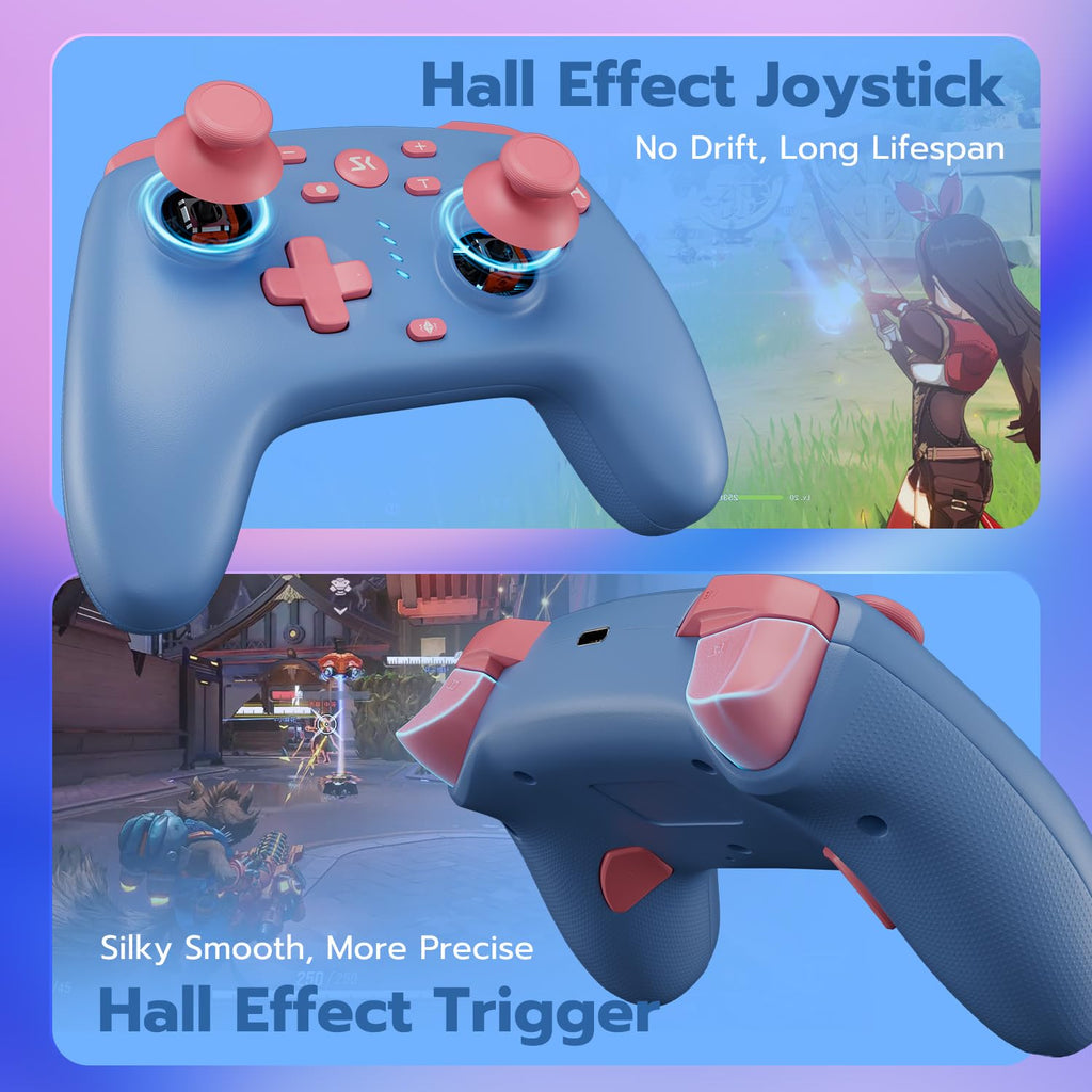 ISHAKO PC Gaming Controller for Windows/Switch/Switch2, Stem, Luna, MacBook