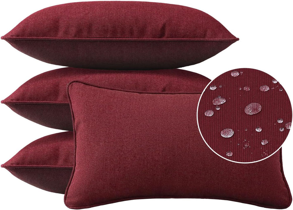 Unimatta Sunbrella Decorative Outdoor Water Repellent Throw Pillows with Inse...