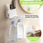 Dyson Hair Dryer Holder - Universal Wall Mount Blow Dryer Holder with Strong Self Adhesive, Plug&Cord Organizer Rack for Bathroom, Vanity, Cabinet, White