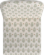 HomePop Rounded Back Upholstered Dining Chair - Sage Paisley Medallion (Single Pack)