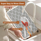 Drawer and Shelf Liner for Kitchen Cabinets, Non-Adhesive Strong Grip Thickened Cabinet Liners for Shelves, Non-Slip Mats Shelving Paper Protect Cupboard, Dresser, Pantry | 23.6" x 30FT