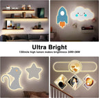 White COB Led Strip Lights Max with RF Remote, 16.4ft 3000K Dimmable Ultra Bright Warm White COB Light Strip, Adhesive Indoor COB Led Lights for Living Room, Shelf, Cabinet