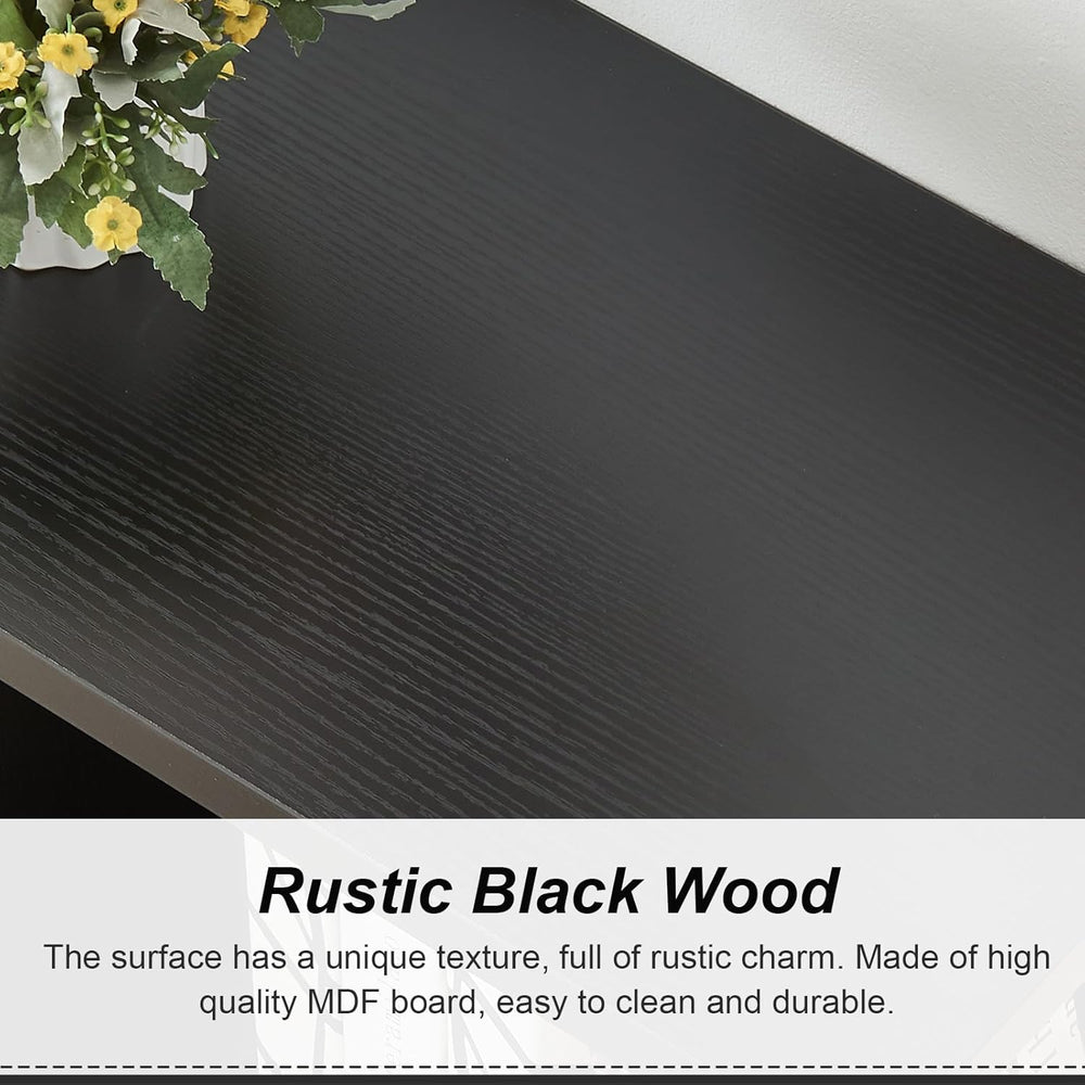 HOMISSUE Sofa Console Table, 70.9" Extra Long Sofa Table with 2-Tier Sto...