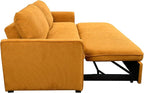 Queen Size Convertible Loveseat Sofabed 3 in 1 Convertible Sleeper Sofa Bed with Pull Out Couch Bed and Reclining Backrest, Oversized Corduroy Upholstered Sofa&Couch for Living Room Home Apartment RV