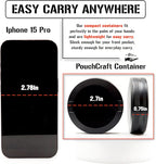 Metal Can | Metal Container for Pouches | Aluminum Used Pouch Storage Tin | Airtight O-Ring Moisture Odor Proof EDC Pocket Tin | The General Edition (Black)