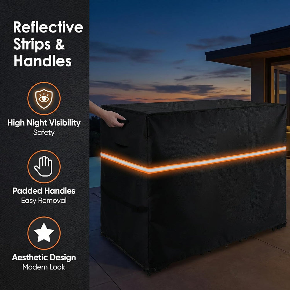 Outdoor Bar Covers,600D Heavy Duty,48"L x 30"W x 36"H,Black