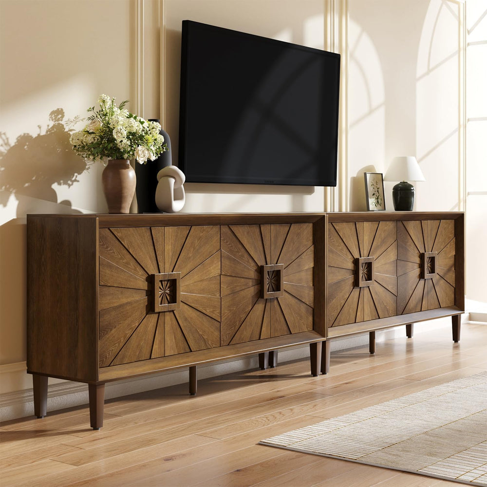 Large Buffet Sideboard Cabinet with Storage,60" Modern Cedenzas Buffet T...