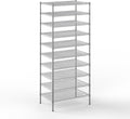 24" Deep x 36" Wide x 86" Height Wire Shelving Kit | 10-Tier | NSF Commercial Storage Rack Unit