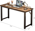 31.5 Inch Office Computer Desk,Office Table for Small Spaces,Gaming Desk,Writing Work Study Kids Modern Simple PC Home Bedroom Table with Metal Frame Wood Tabletop,Rustic Walnut