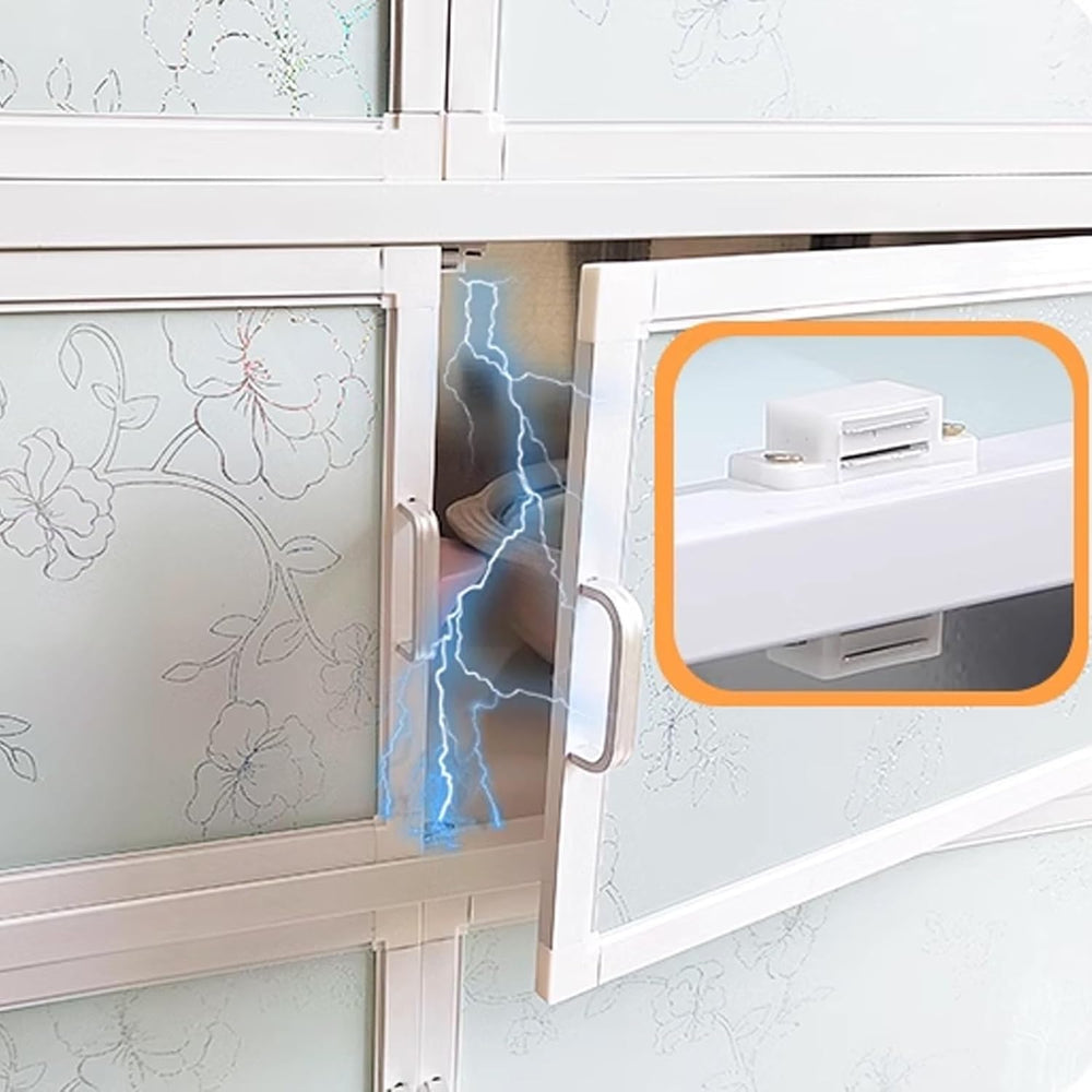 Kitchen Cabinets Ecofriendly Aluminum Composite Panel + Tempered Glass 9cm He...