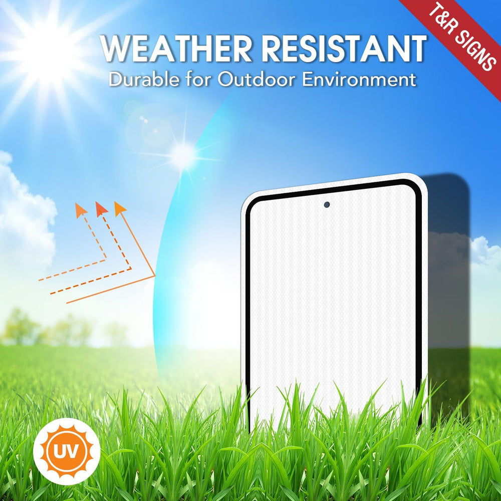 T&R (2 Pack) Large White Blank Metal Sign, 18" x 12" Engineer G...