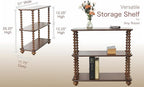 3 Tier Bookshelf Short Bookcase – Small Bookshelf for Small Spaces - Low Book Shelves for Home Office Organization, 30 Inch Shelf 3 Tier Storage Organizer for Bedroom, Living Room Storage (Walnut)
