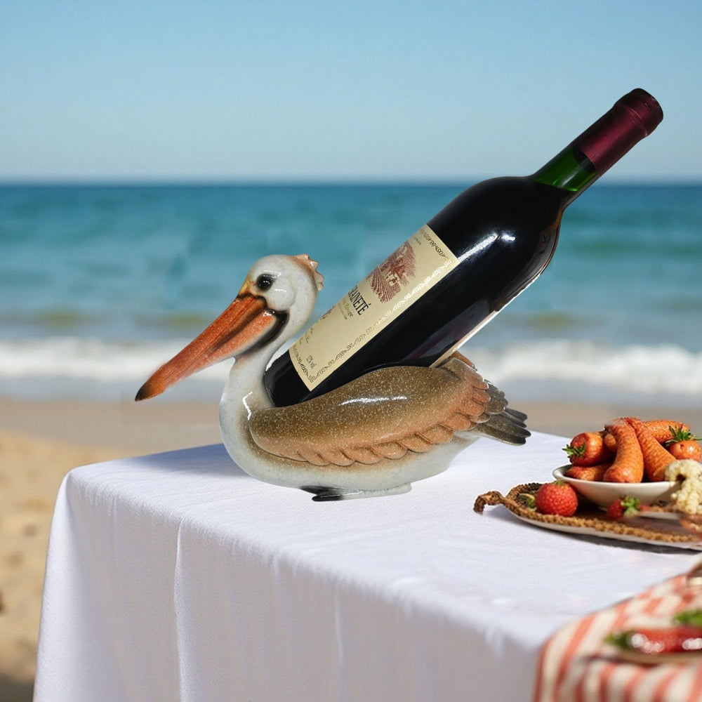 Beach Themed Tabletop Wine Rack Coastal Nautical Decor for Home Party | Pelic...