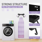 JUYSON Ironing Board Holder Wall Mount for T&Y Leg Ironing Board Hanger, Iron Holder Wall Mounted for Laundry Room