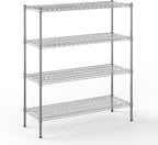 18" Deep x 48" Wide x 54" Height Wire Shelving Kit | 4-Tier | NSF Commercial Storage Rack Unit