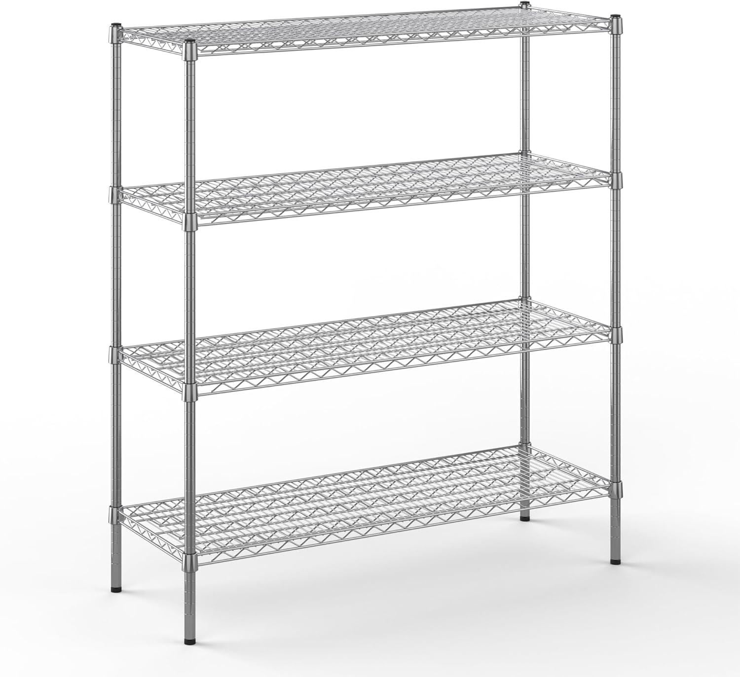 18" Deep x 48" Wide x 54" Height Wire Shelving Kit | 4-Tier | NSF Commercial Storage Rack Unit