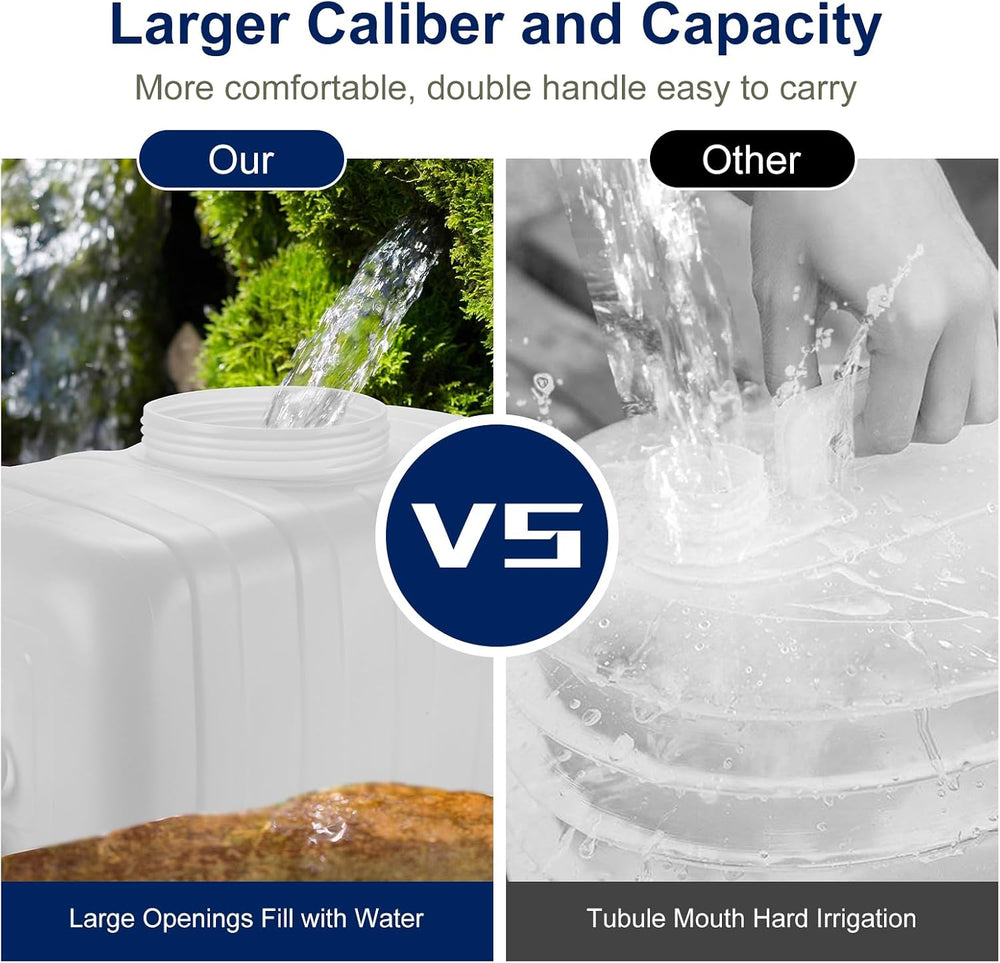 Water Storage Container for Camping, 6.6 Gallon Water Tank with Faucet, Porta...