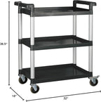Winco Utility Cart, Black, 32" x 16"
