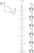 Boottique Boot Organizer: The Rack That Hangs, Holds, Shapes, & Protects Every Size and Style (Boot Stax Vertical Storage System With 6 Silver Hangers)