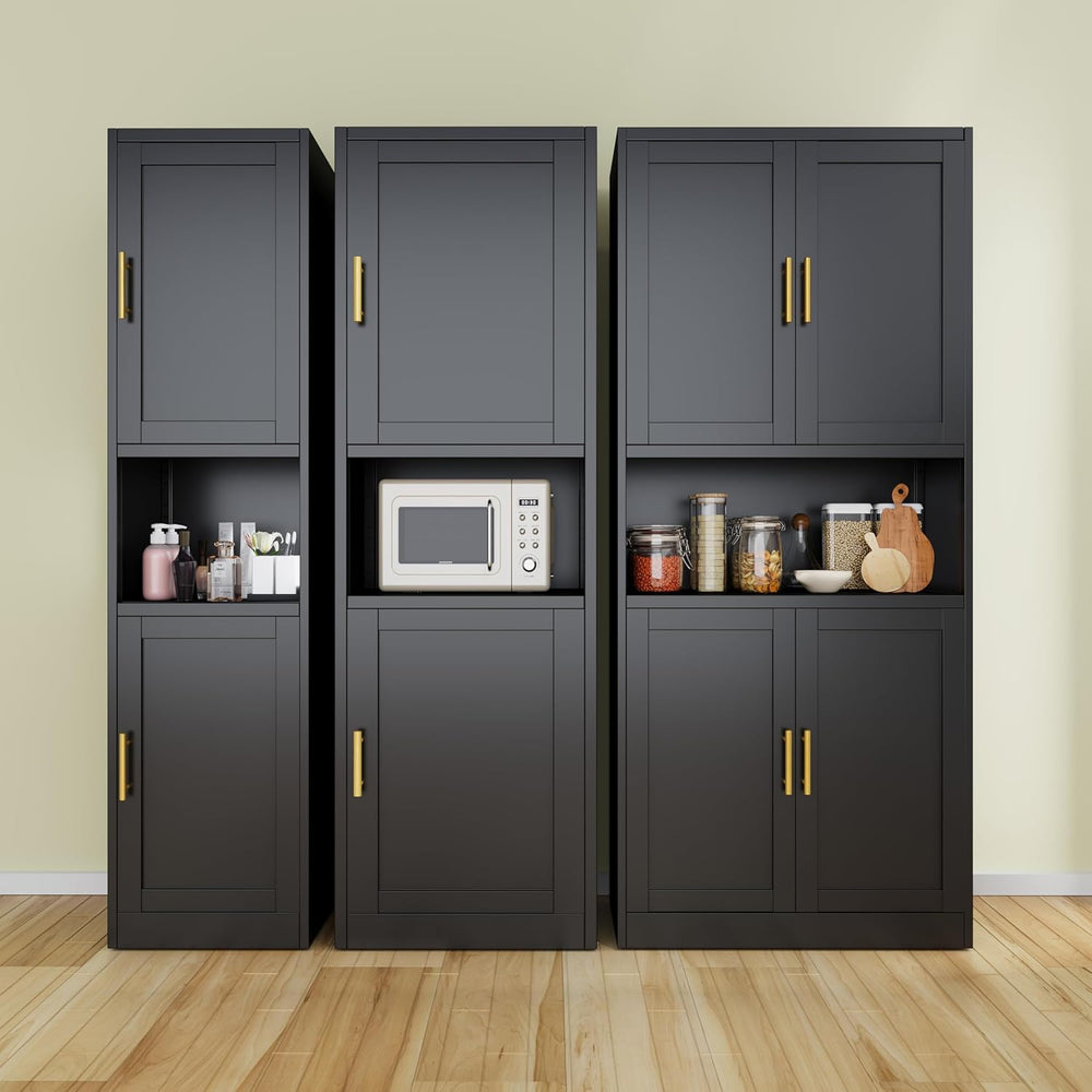 Ckzbx Tall Narrow Storage Cabinet 66.93" H Tall Bathroom Cabinet Metal P...