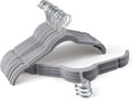 Premium Velvet Shirt Hangers 30 Pack, Space-Saving Non-Slip Felt Hanger with 360° Swivel Hook, Slim Flocked Hangers for Strappy Dresses, Blouses, Tank Tops(Grey)