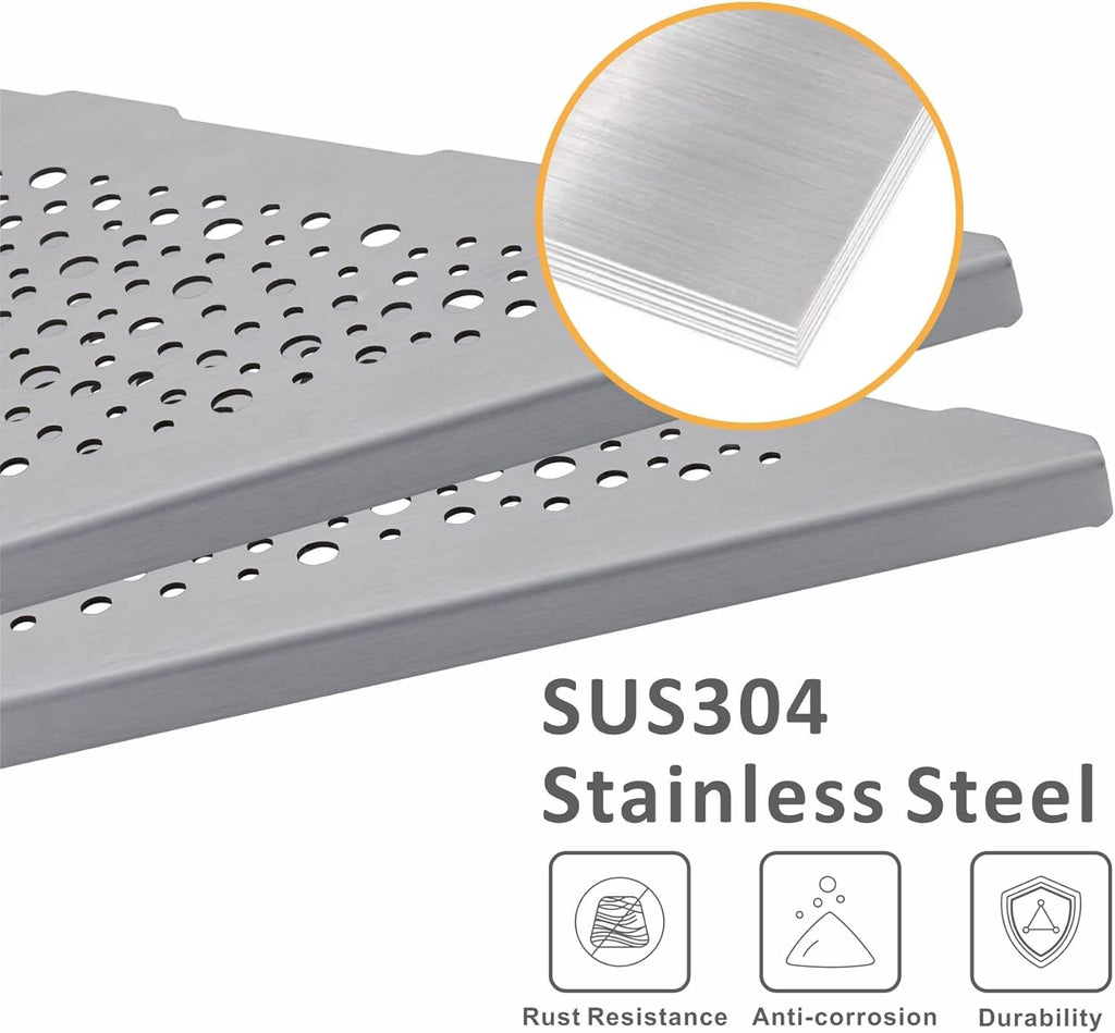Brushed Nickel 10’’ Corner Shower Shelf Bathroom Shower Shelves, 2 Pack Triangular 304 Stainless Steel Shower Corner Shelf for Tiled Walls, No Drilling