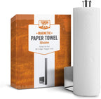 Yukon Glory Magnetic Paper Towel Holder for Refrigerator & Grill, Stainless Steel, Strong Magnet, Rotatable, Non-Scratch Pad