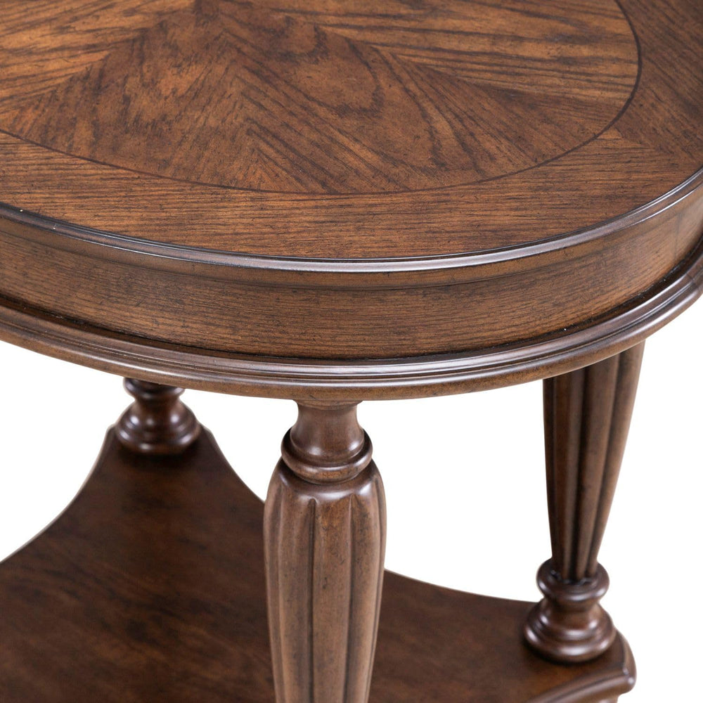 Liberty Furniture Allington Oval End Table for Living Room - Satin Sienna
