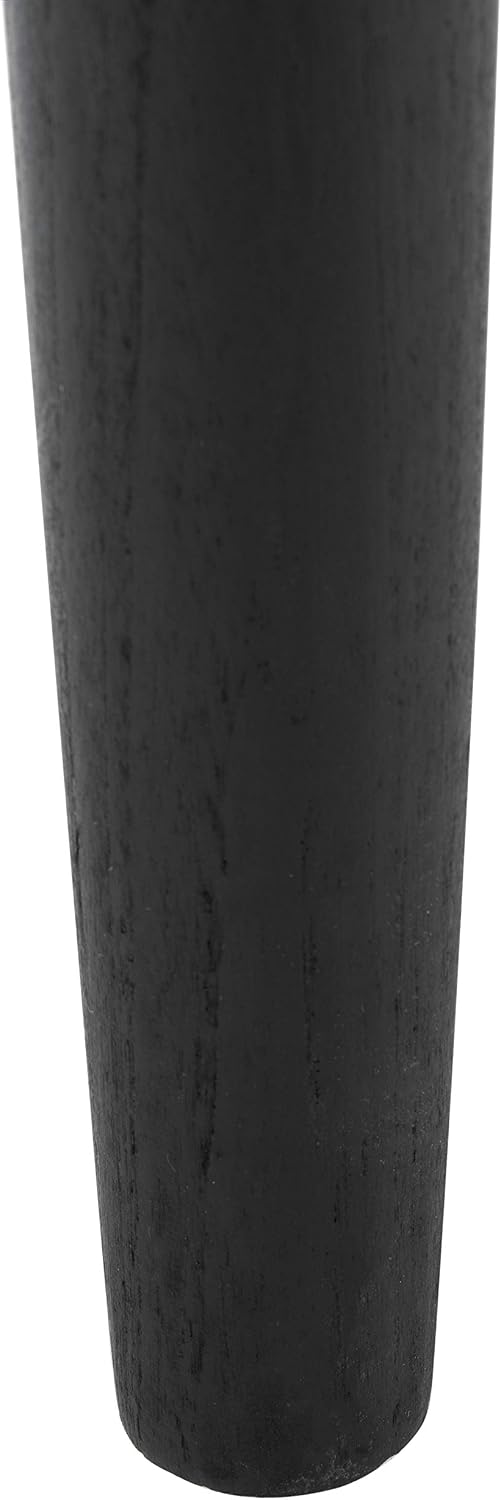 SAFAVIEH Amalia Bench 18”, Solid Wood & Leather Black BCH1001D