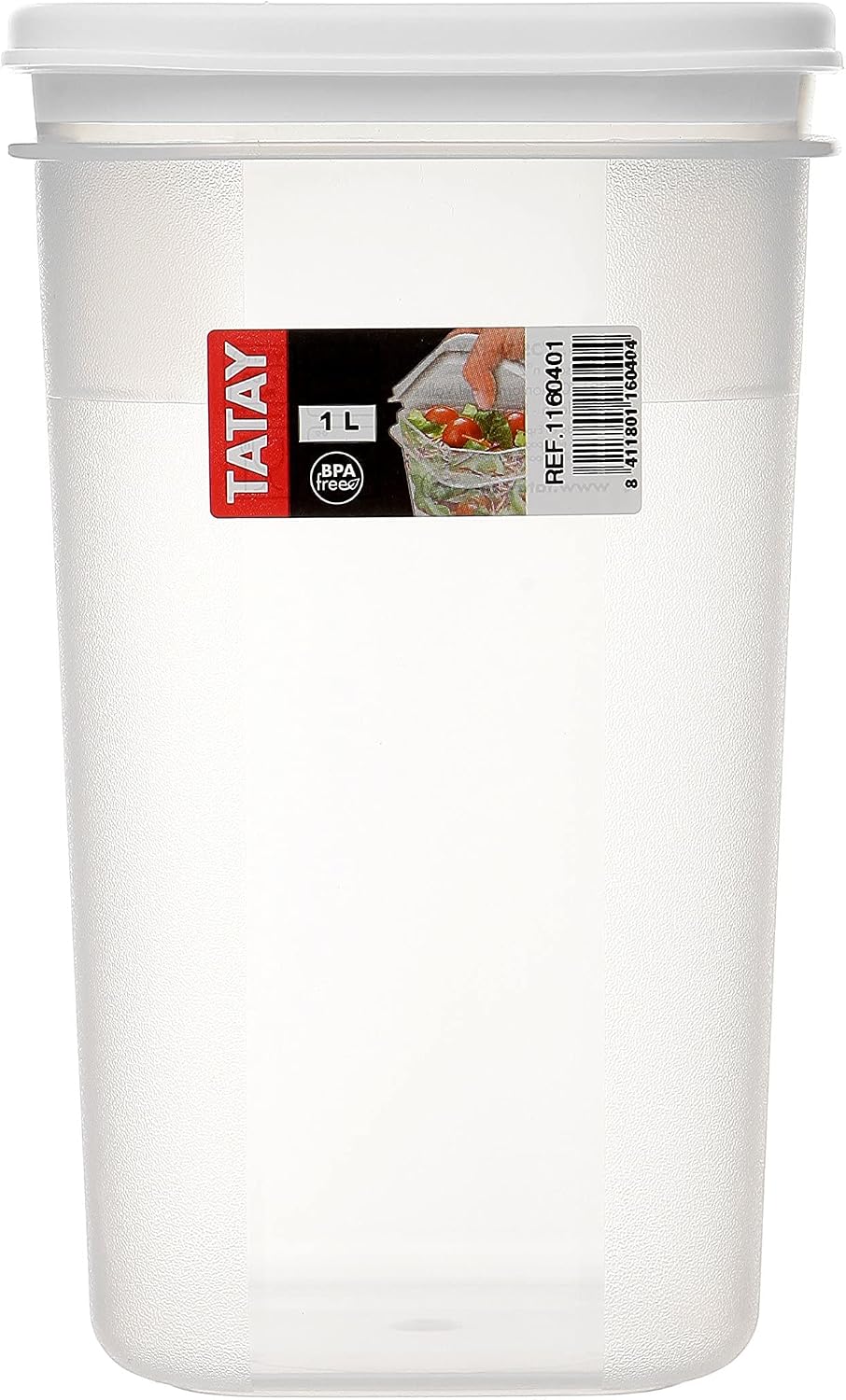 TATAY Food Storage, Airtight, 1 L of Capacity, Flexible Pressure Lid, BPA fre...