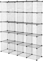 20 - Cube Organizer: Wire Cube Storage for Home & Office - Multifunctional, Modular Cubbies