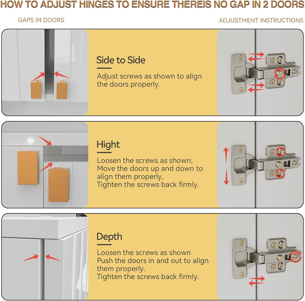 White Kitchen Pantry Cabinet, 71" Hutch Cabinet with Countertop & Po...