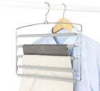 TOPIA HANGER Pants Hangers Space Saving, 3-Pack Swing Arm Pants Organizer for Closet, Non-Slip Foam Padded Organizer Hanger for Multi Slacks, Jeans, Trousers, Skirts, Scarfs (Grey)-CT27G
