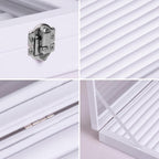 Frebeauty Rings/Earrings Organizer Tray with Clear Lid 10 Slots Velvet Drawer Insert Jewelry Storage box Transparent Glass lid Jewelry Display Case Showcase Gift for Girls Women (White, 10 Slots)