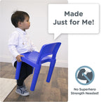Humble Crew Kids Activity Table and 2 Chairs Set, White/Blue/Red - 2-in-1 Toddler Play Table Building Blocks Compatible - Premium Children’s Table and Chair Set for Arts, Crafts, Reading and More