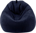Bean Bag Chairs for Kids Chair Round Sofa Memory Foam Filling Reading Gaming Sofa for Living Room Bedroom