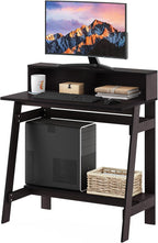 Furinno Simplistic A Frame Computer Desk, Dark Walnut