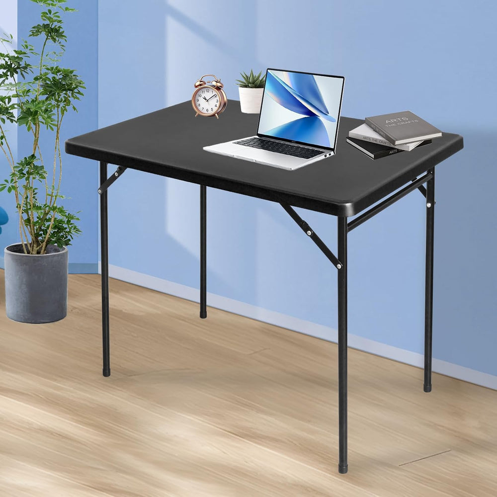 3ft Rectangular Folding Table, All-Occasion Plastic Event Table for Indoor an...
