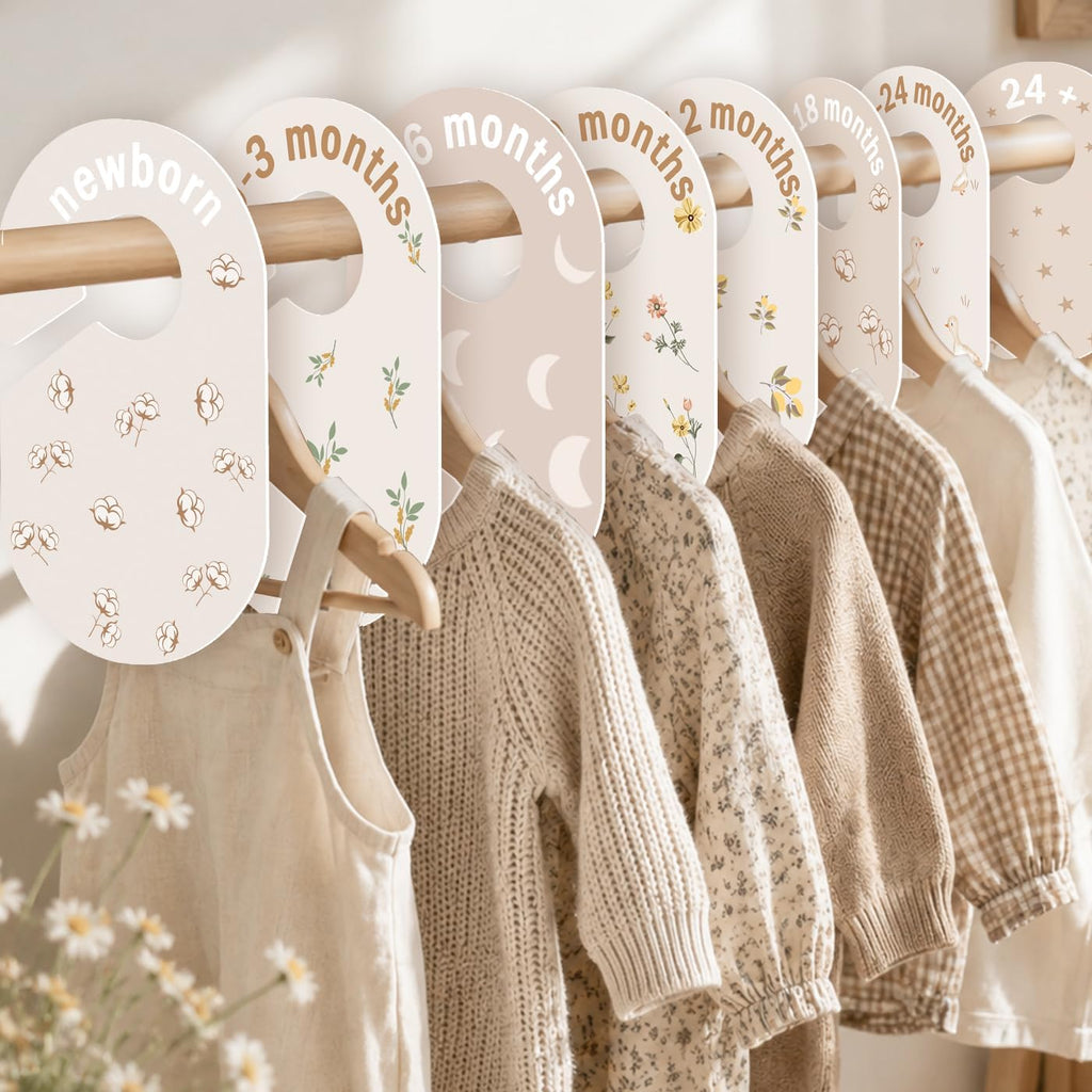 Baby Closet Dividers, Clothes Dividers with Cottage Floral Design