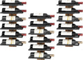 Hoctieon 3-Set 6 Tier Wall Mount Wine Rack, Wall Mounted Wine Bottle Racks for Display and Storage, Hanging Bottle Holder, for Living Room, Dining Room, Bar, Wine Cellar, Rustic Brown