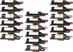 Hoctieon 3-Set 6 Tier Wall Mount Wine Rack, Wall Mounted Wine Bottle Racks for Display and Storage, Hanging Bottle Holder, for Living Room, Dining Room, Bar, Wine Cellar, Rustic Brown