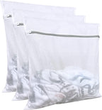 Lingerie bags for laundry(3Pcs,24 X 24inch),large mesh laundry bags,Delicates Bags for Washing Machine