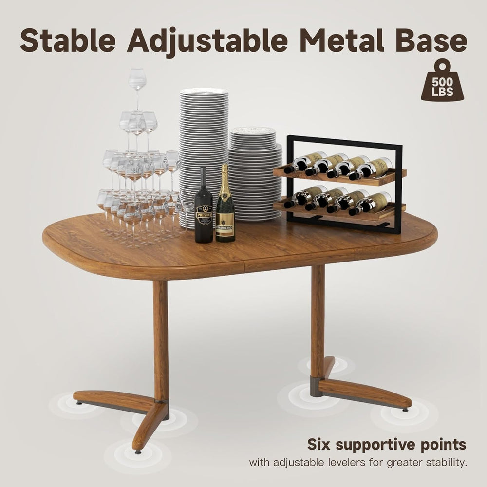 Chromcraft 5-Piece Table Set for 4 Expandable Table with 4 Chairs Table and C...
