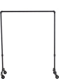 William Roberts Vintage Industrial Heavy Duty Hanging Rod Garment Rolling Closet Organizer Rack (48 in., Wheels)